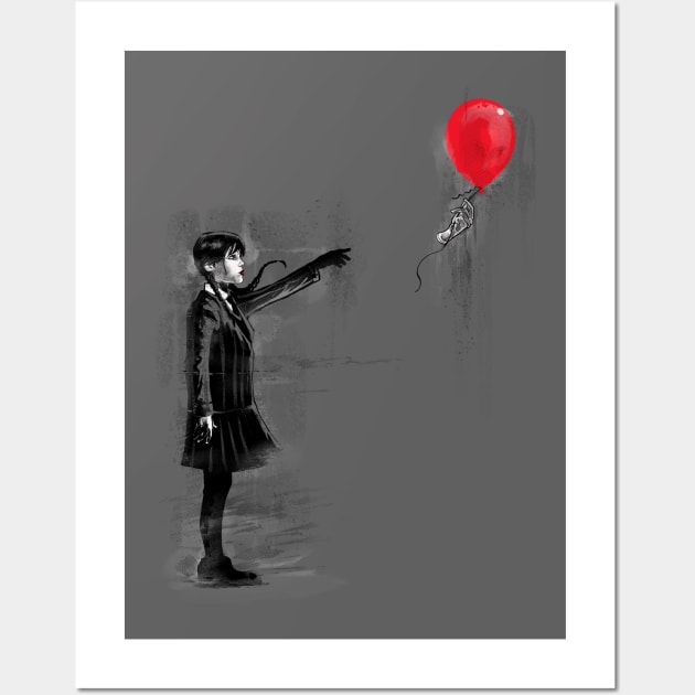 Thing with Balloon Wall Art by Zascanauta